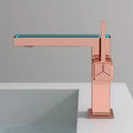 DecorBites™ Gun Grey Digital Display Basin Faucet: Modern Black Bathroom Sink Tap with Temperature Display