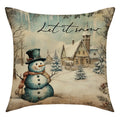 DecorBites™ Christmas Snowman Deer Pillowcase Xmas Home Decoration Sofa Cushion Cover