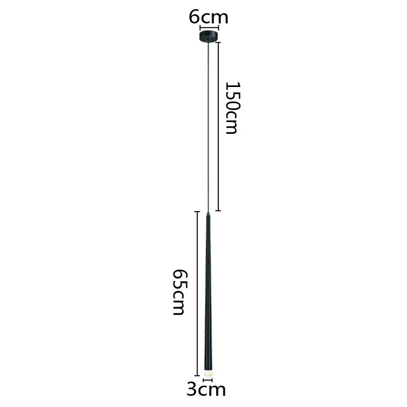 DecorBites™ LED Minimalist Pendant Lamp - Black/White for Bedroom, Dining, Coffee Shop Lighting