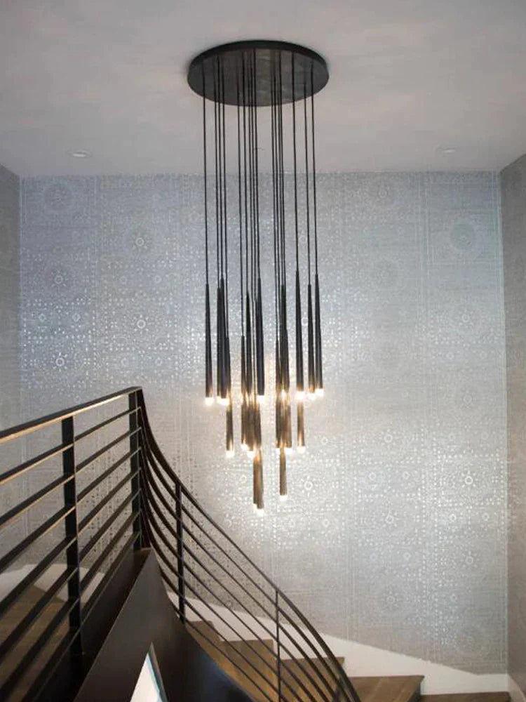 DecorBites™ Conical LED Nordic Chandelier: Modern Designer Interior Decoration Lighting