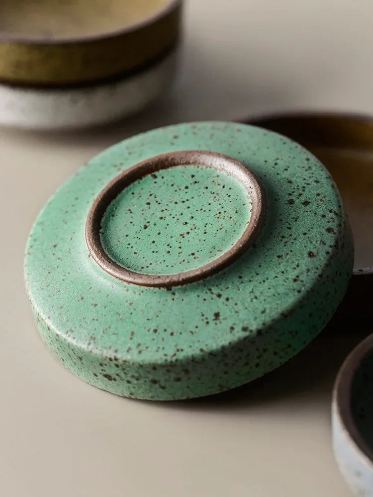 DecorBites™ Ceramic Sauce Dishes Set - Round Seasoning & Snack Plates