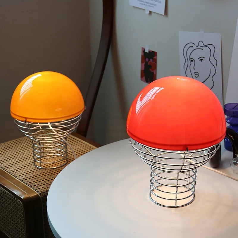 DecorBites™ Glass Table Lamp Homestay Retro Decoration Bedside Living Room Children's Bedroom