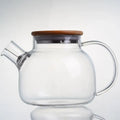 DecorBites™ Glass Teapot with Infuser for Tea Brewing - 1000ml Heat Resistant Water Pot