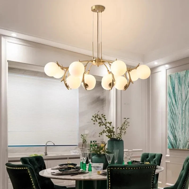 DecorBites™ LED Chandelier Lighting for Living Room Bedroom Dining Room Décor