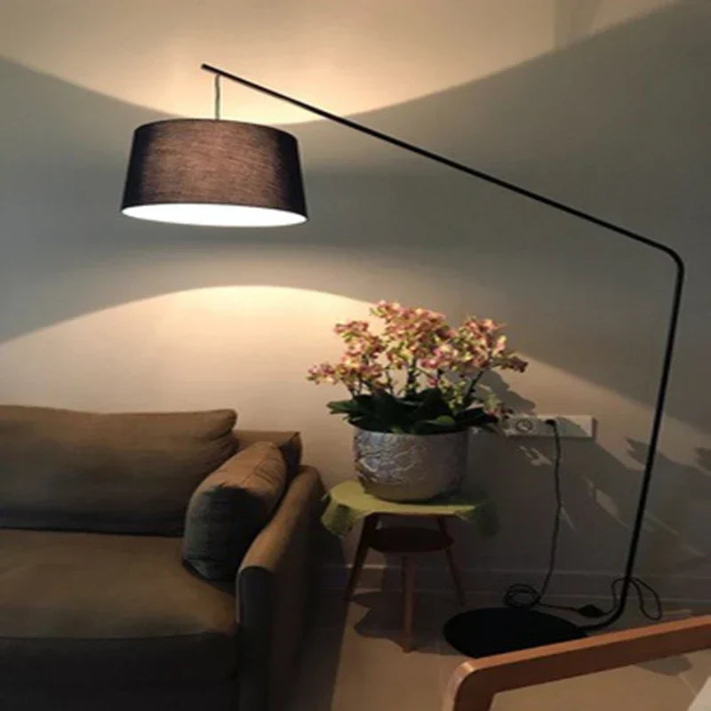 DecorBites™ LED Fishing Floor Lamp - Remote Control, Study, Bedroom, Living Room Lighting