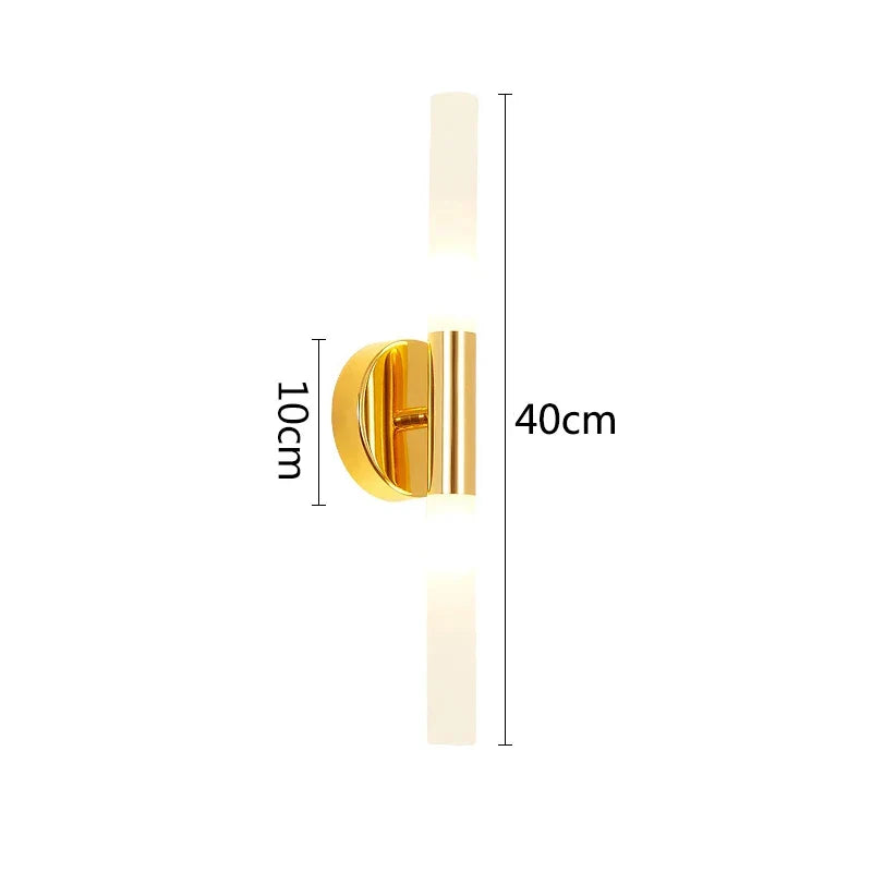 DecorBites™ LED Tube Wall Light for Bedroom Bathroom Foyer Living Room, Modern Metal Up Down Lamps