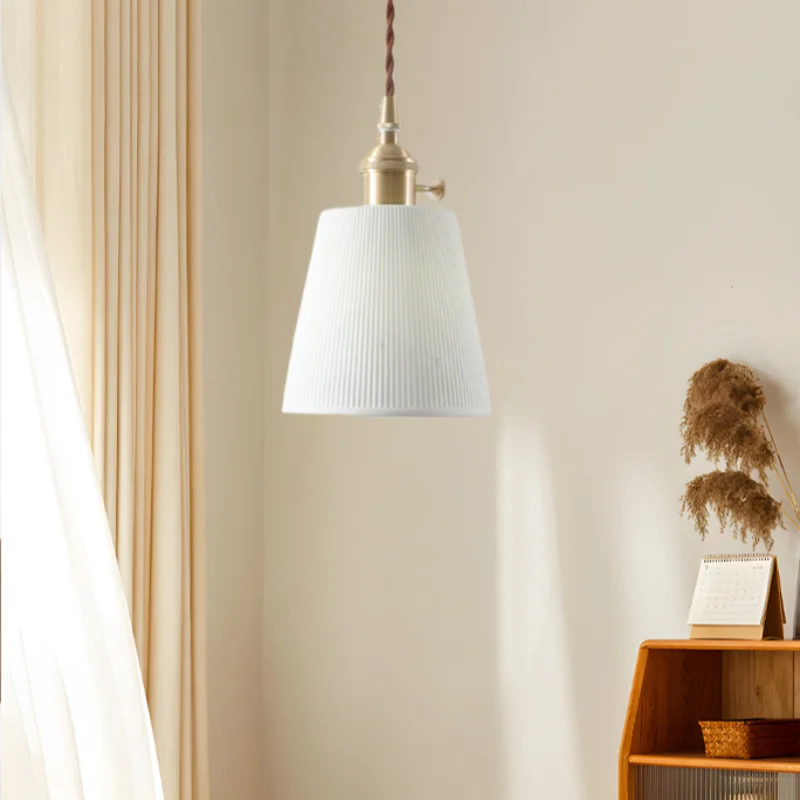 DecorBites™ Ceramic LED Hanging Lamp Japenese Style Pendant Lighting for Home Deco