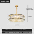 DecorBites™ Crystal Chandelier: Elegant Modern Lighting for Living Room, Bedroom, and Restaurant.