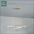 DecorBites™ LED Chandelier Dining Kitchen Living Room Electroplated Upholstery Light
