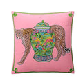 DecorBites™ Handmade Lumbar Pillow Case Lion Dog Floral Decorative Cover