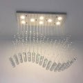 DecorBites™ Crystal Chandelier LED Pendant Light for Living Room, Cafe, Office, Home