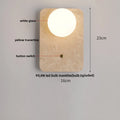 DecorBites™ LED Travertine Wall Light - Natural Yellow Ambiance for Aisle, Study, Porch
