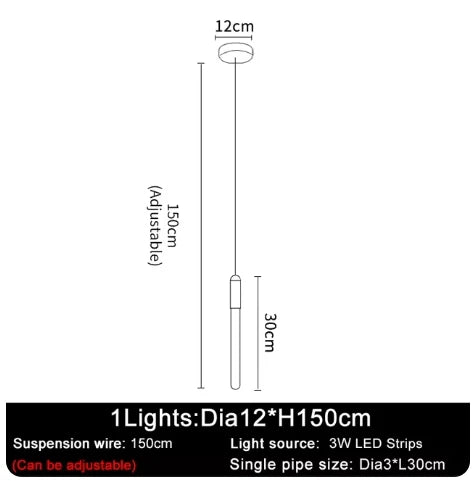 DecorBites™ LED Chandelier: Modern Staircase & Kitchen Pendant Light for Home Decoration