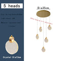 DecorBites™ Bubble Crystal Ceiling Pendant Light, LED Villa Staircase Hanging Lamps