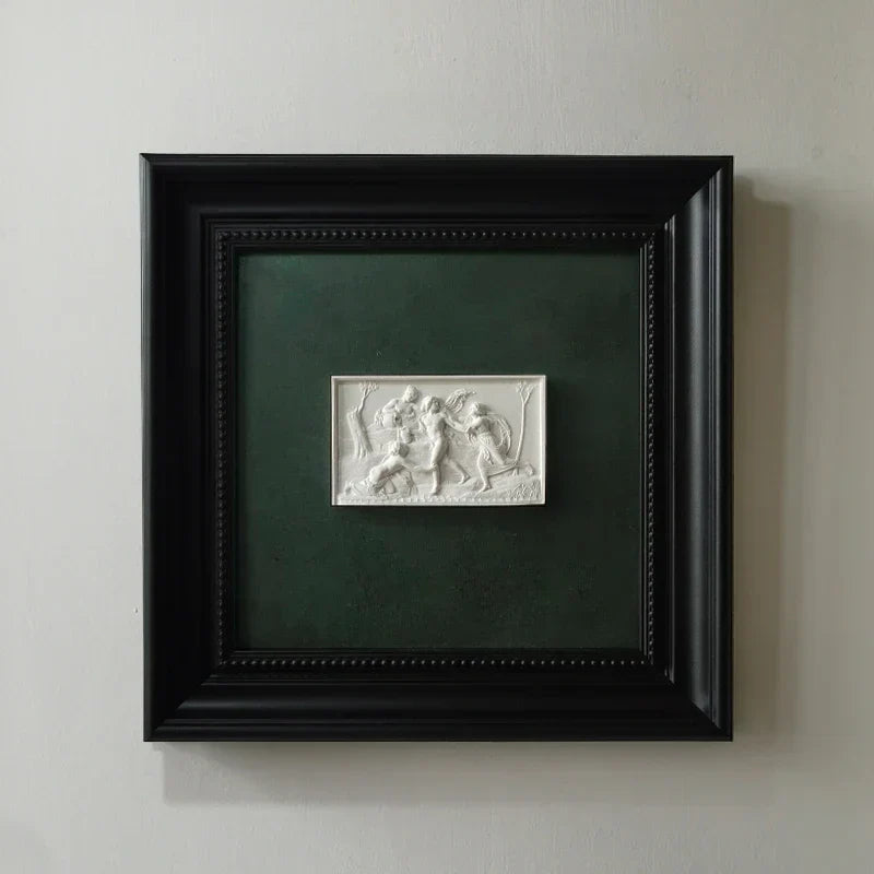 DecorBites™ Abstract Figure Relief Sculpture Decorative Painting Wall Decoration