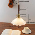 DecorBites™ Ceramic Walnut Copper LED Pendant Light Chandelier for Bedroom Living Room
