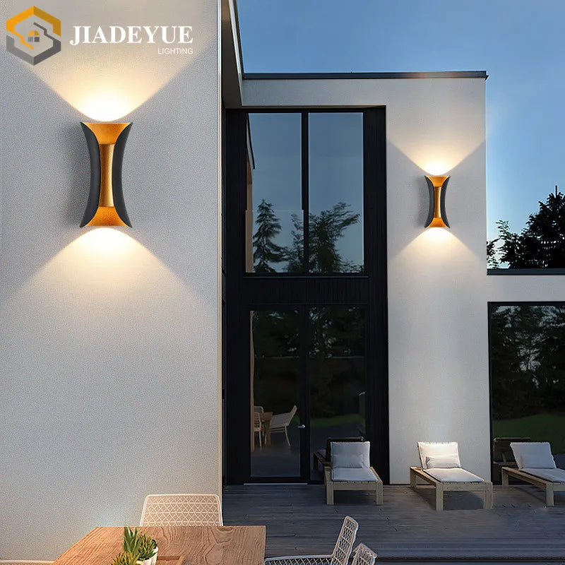 DecorBites™ LED Wall Light: Indoor/Outdoor Waterproof Garden Lamp for Decor Lighting