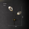 DecorBites™ Black Gold Crystal Chandelier LED Light for Luxury Home Decor