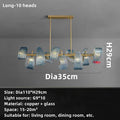 DecorBites™ Blue Glass LED Pendant Lamps for Home Decor and Lighting Innovation
