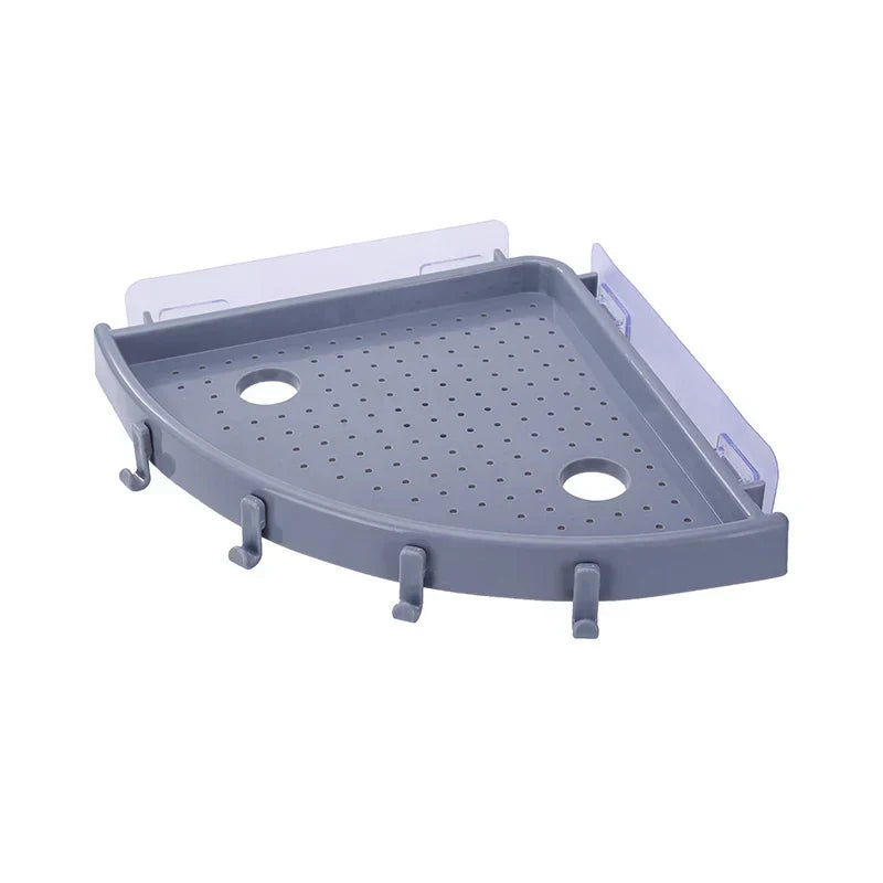 DecorBites™ Bathroom Shelf Organizer Caddy Plastic Wall Holder Storage for Shower Essentials