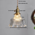 DecorBites™ Brass Glass LED Pendant Lights: Modern Nordic Hanging Lamp for Home Decor