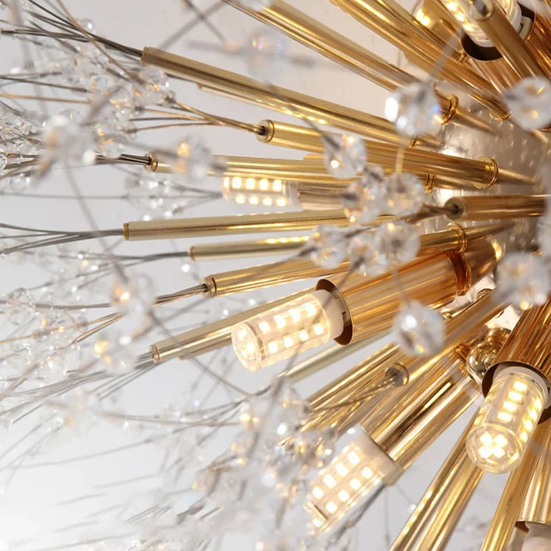 DecorBites™ Dandelion Crystal LED Ceiling Light for Home Indoor Living Dining Room