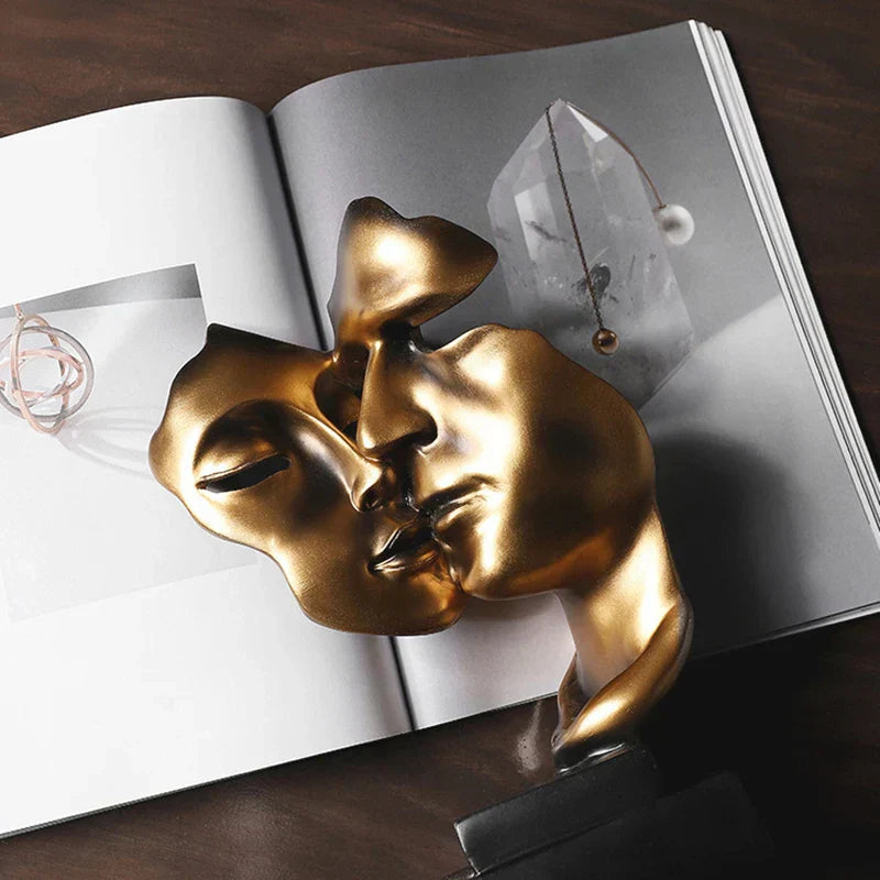 DecorBites™ Abstract Face Sculpture Ornament for Home Decor and Wedding Gift