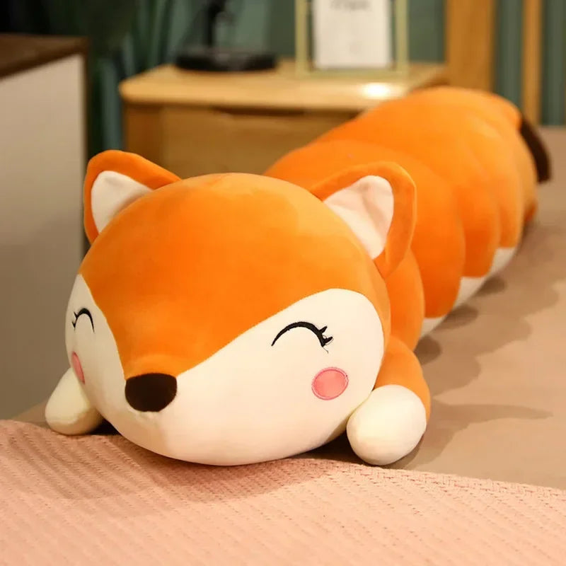 DecorBites™ Cartoon Caterpillar Long Body Pillow for Side Sleeping and Pregnancy Support