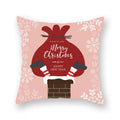 DecorBites™ Christmas Santa Elk Pillowcase 45x45cm for Sofa Chair Decor