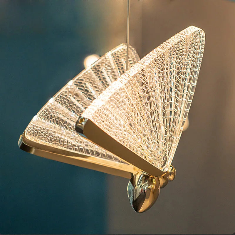 DecorBites™ Butterfly LED Pendant Lamp: Modern Luxury Decor for Staircase, Bedroom, Aisle.