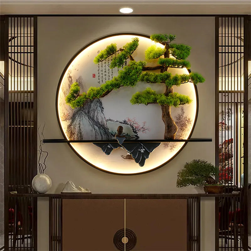 DecorBites™ Chinese Landscape LED Wall Lamp for Home Living Bedroom Study