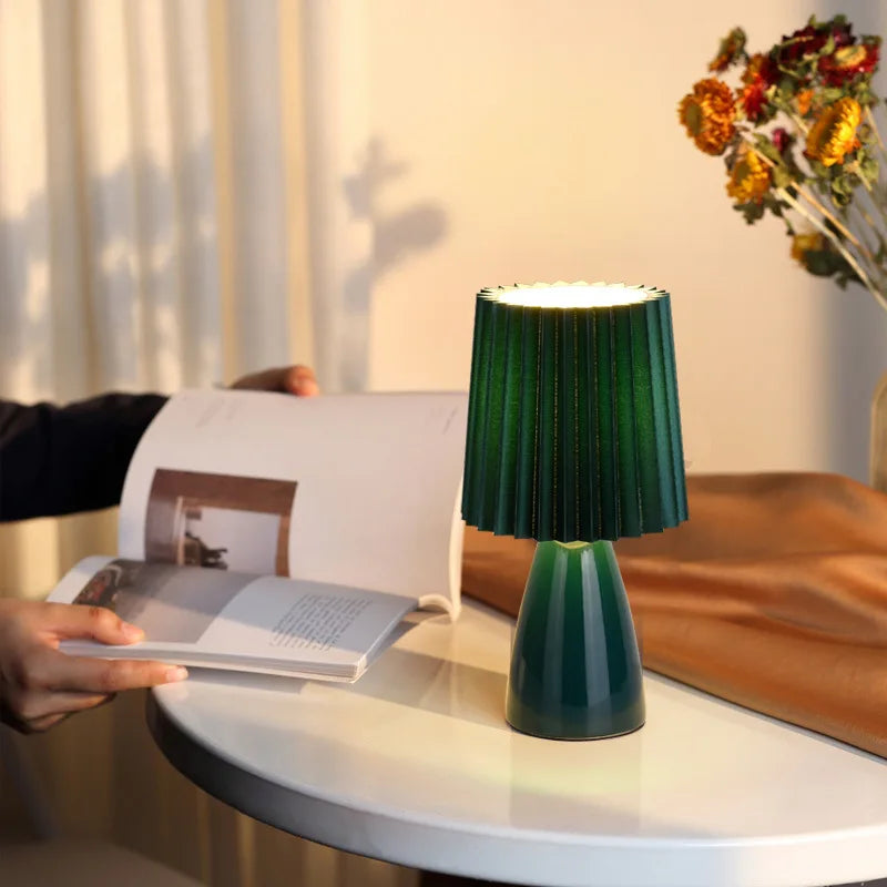 DecorBites™ Ceramic Milkshake Bedside Lamp E27 Warm LED Indoor Lighting Home Decor