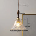 DecorBites™ LED Glass Wood Pendant Lights | Modern Nordic Style Hanging Lamp for Home Décor