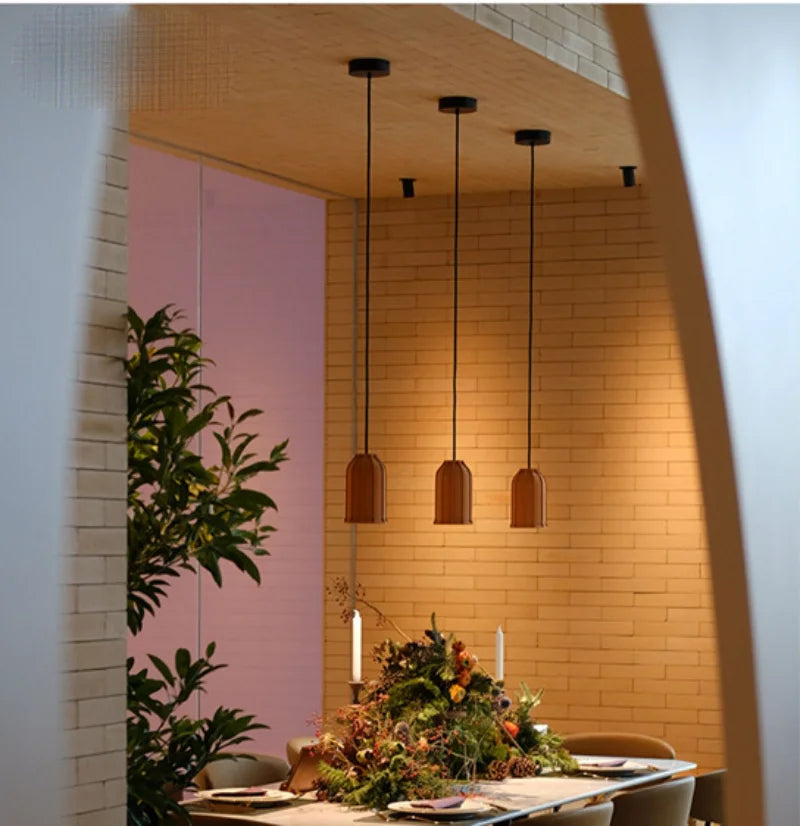 DecorBites™ Cement Pendant Lamp: Nostalgic Industrial Style Hanging Light for Home Decor