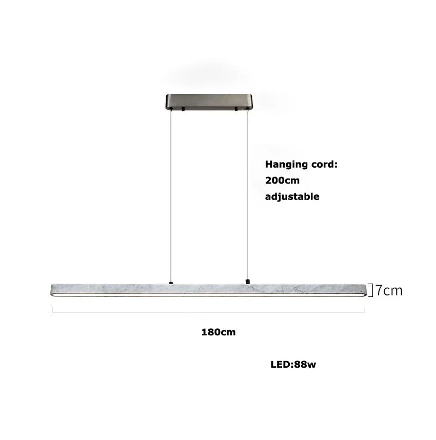 DecorBites™ LED Natural Marble Hanging Chandelier for Dinning Room