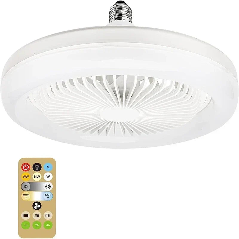DecorBites™ Ceiling Fan + Lighting with Remote Control for Bedroom Home, Silent Operation