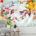 DecorBites™ Botanical Flying Bird Tapestry Wall Hanging for Nature Inspired Boho Living Room