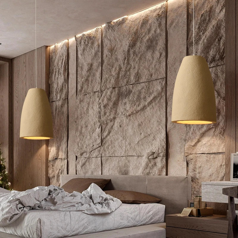 DecorBites™ Cement Chandelier Light: Designer Home Decor for Living Room, Bedroom, and Bar
