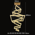 DecorBites™ Crystal Chandelier: Elegant Living Room & Stair Pendant Light