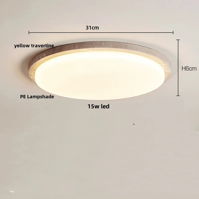 DecorBites™ LED Ceiling Lights Modern Nordic White Stone Plafond Lamp