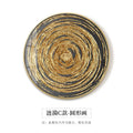 DecorBites™ Gold Foil Abstract Decorative Painting for Luxury Dining Spaces