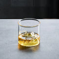 DecorBites™ Glacier Wine Cup: Japanese Style Whisky Glass with Fuji Artwork