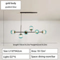 DecorBites™ Glass Ball Ceiling Chandelier for Kitchen Dining Living Room