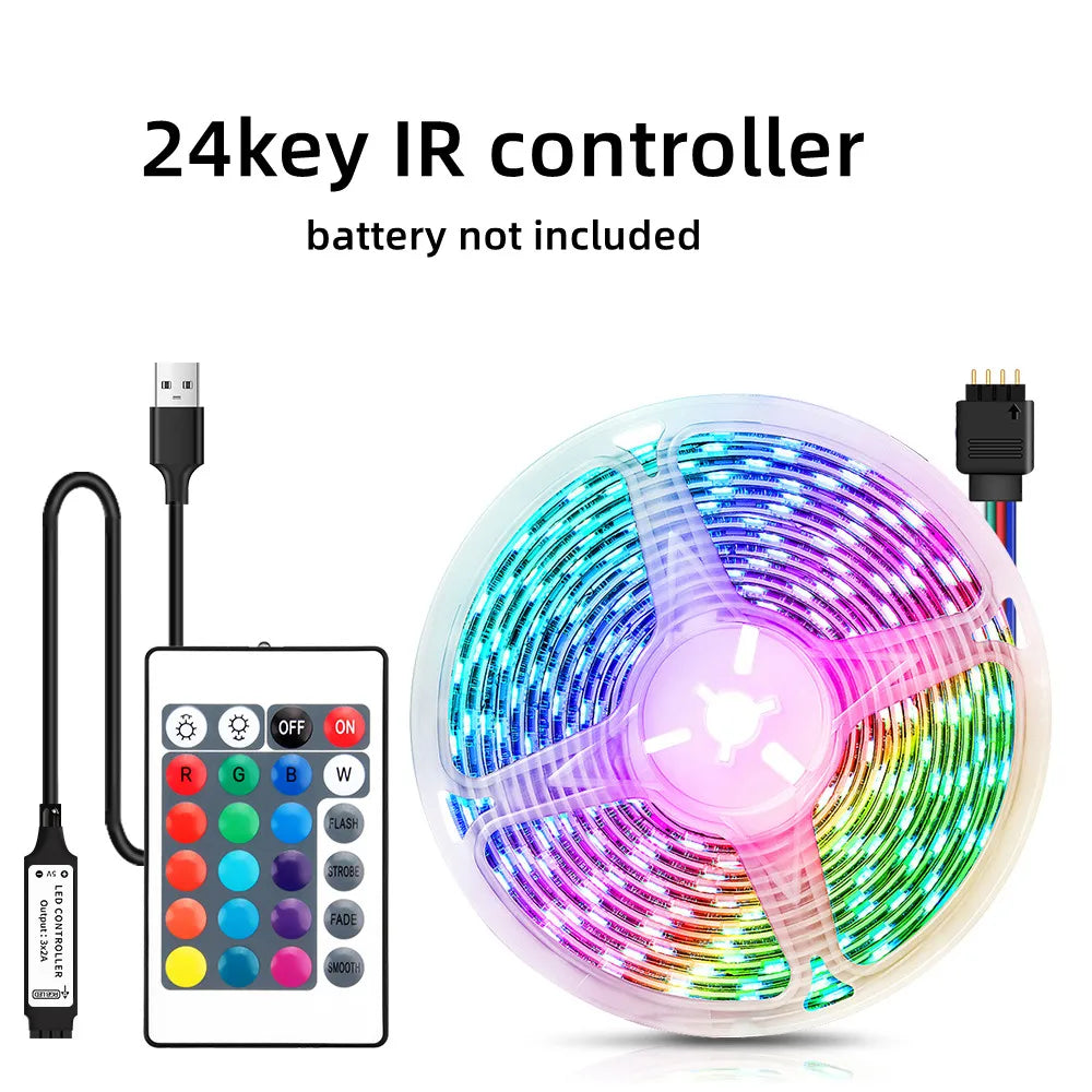 DecorBites™ Bluetooth RGB 5050 LED Strip Lights with USB Phone APP Control