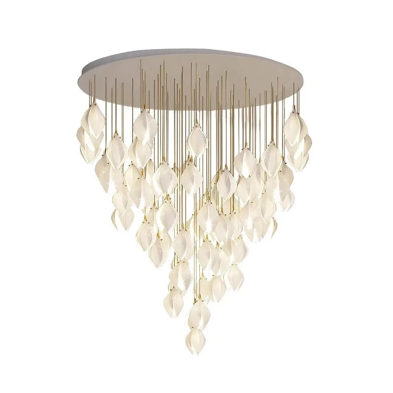 DecorBites™ Ceramic LED Staircase Pendant Light Two-Tone Adjustable for Living, Dining, Bedroom