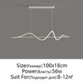 DecorBites™ LED Pendant Light - Modern White/Black Long Line for Home, Restaurant, Office