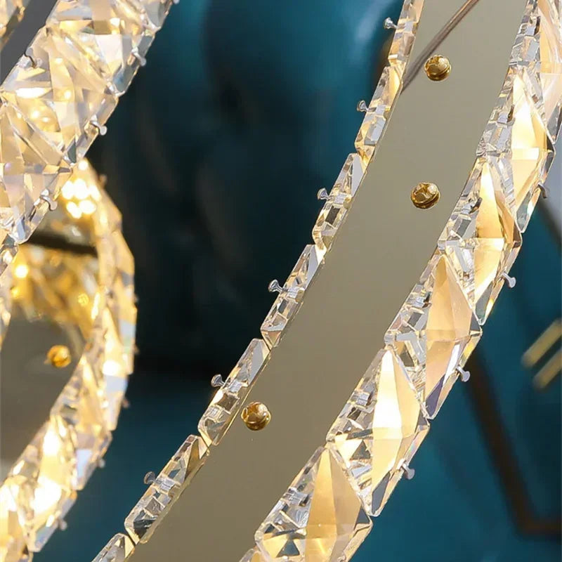 DecorBites™ Crystal Ceiling Pendant Light Chandelier Modern Living Room Bedroom Decor
