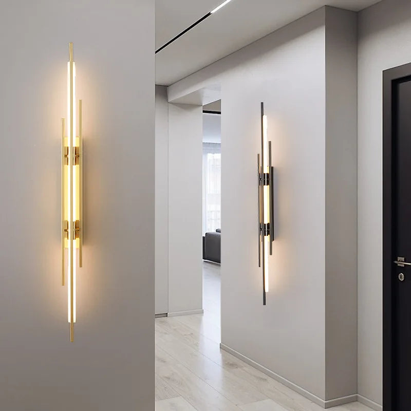 DecorBites™ Acrylic Copper Wall Sconce 80/100cm Minimalist Living Room Lights