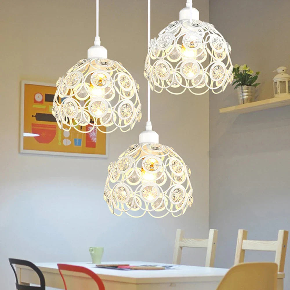 DecorBites™ Crystal K9 Pendant Lamp: Industrial Nordic Chandeliers for Bedroom and Kitchen Lighting