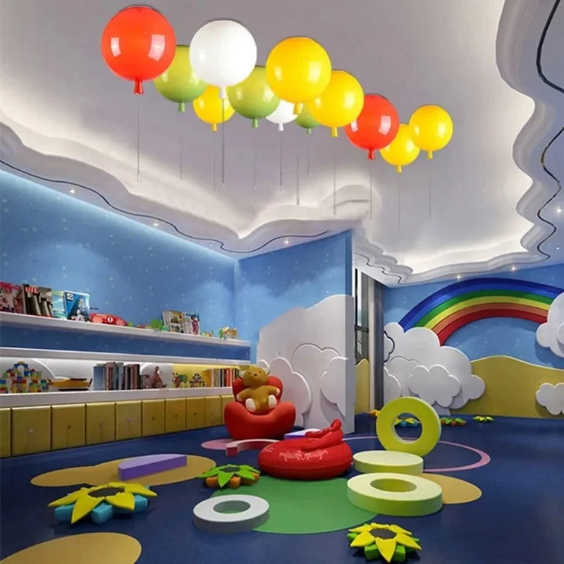DecorBites™ Kids' Balloon Pendant Chandelier LED Hanging Lamp for Living Room